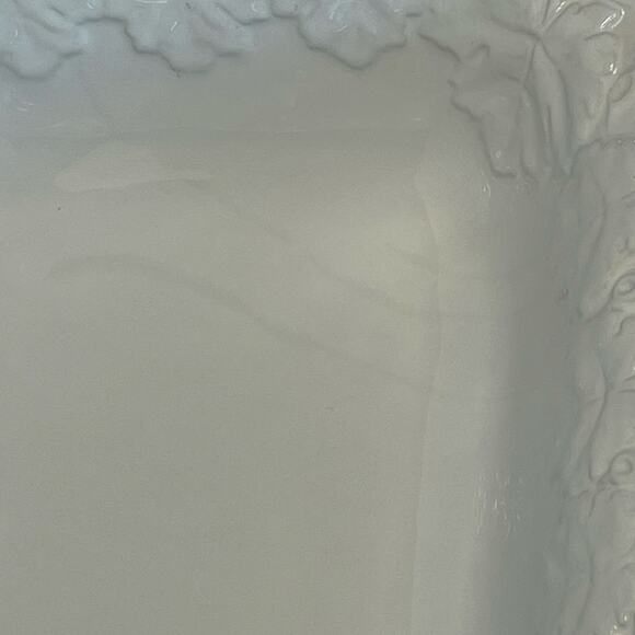 CWC Italian Made Rectangular Embossed Serving Platter Leaf Pattern Dish 14” - Picture 5 of 5